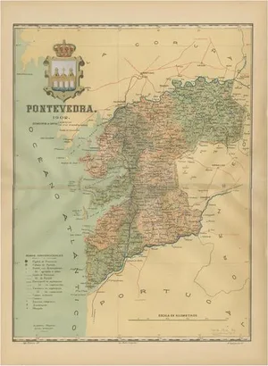 Map of Pontevedra, 1902