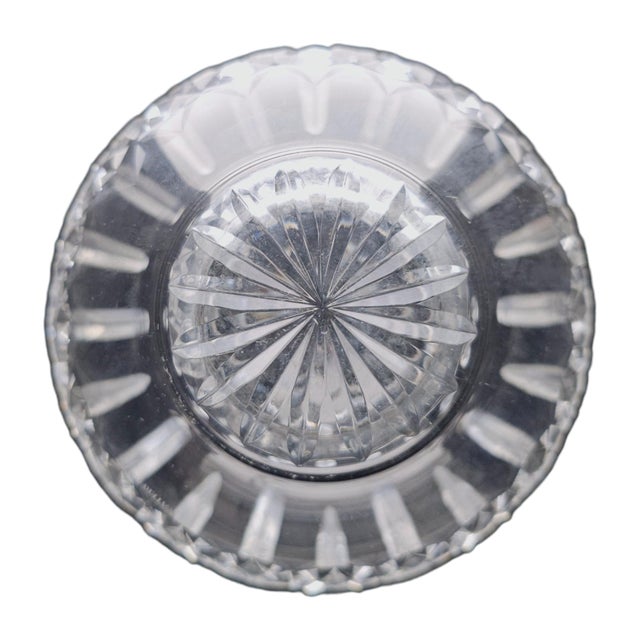 Waterford Lismore Lead Hand Cut Crystal Rose Bowl Vase 6.5" For Sale - Image 10 of 11