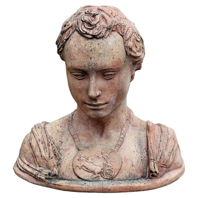 Terracotta Bust of the Son of Gattamelata by Donatello For Sale - Image 6 of 6