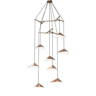 Emily V8 Group Pendant Light in Copper Semi-Matte by Daniel Becker for Moss Objects For Sale