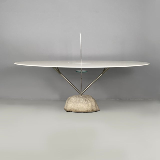 Italian Modern Dining Table with Glass Vase by Andrea Branzi for Design Gallery Milano, 2006 For Sale - Image 3 of 18