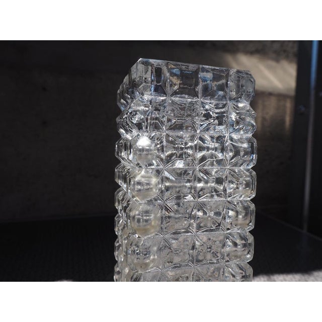 Midcentury Modern Bohemia Glass Vase, 1960s For Sale - Image 10 of 11