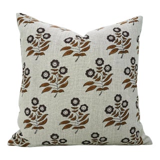 Block Print Cushion Cover 26x26 Inch Throw Pillow for Home Decor-Neha For Sale
