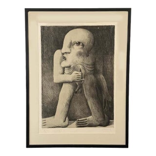 "Kopffüßler Mit Einer Wunde (Head-Footer With a Wound)" Lithograph by Horst Ante For Sale