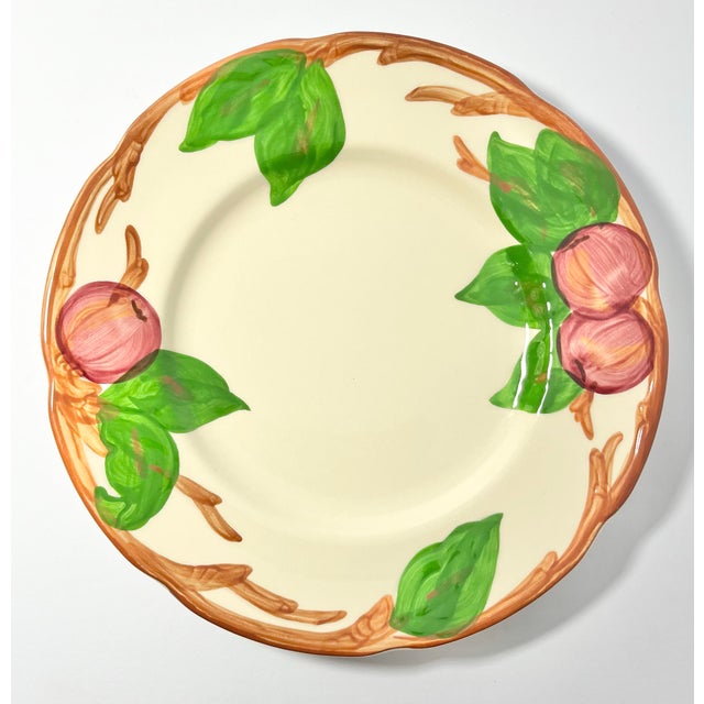 American 1970s Franciscan “Apple” Set of 11 Earthenware Salad Plates For Sale - Image 3 of 5