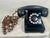 Mid-Century Modern Vintage 1940s Western Electric Model 302 Black Rotary Desk Phone For Sale - Image 3 of 9