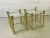 Mid-Century Modern Vintage 1970s Brass and Glass Side Tables, Pair For Sale - Image 3 of 12