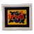 1970s Bold Vintage Abstract With Yellow, Framed For Sale
