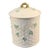Vintage Belleek Lidded Jar "Shamrock" Green Mark For Sale