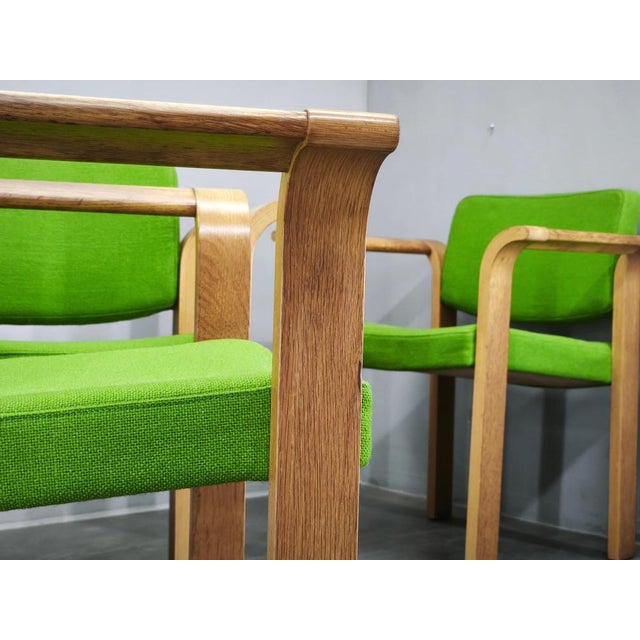 Danish Oak Armchairs by Magnus Olesen, 1960s, Set of 4 For Sale - Image 12 of 17