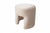 Contemporary Furia Stool in White Curly by Moanne For Sale - Image 3 of 4