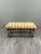 Antique Turned Wood Bench with Floral Tapestry Seat For Sale - Image 4 of 8
