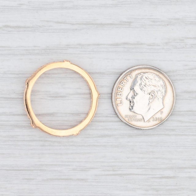 2020s New Beverley K 0.22ctw Diamond Eternity Ring 18k Rose Gold Stackable Band Sz 6.5 For Sale - Image 5 of 6