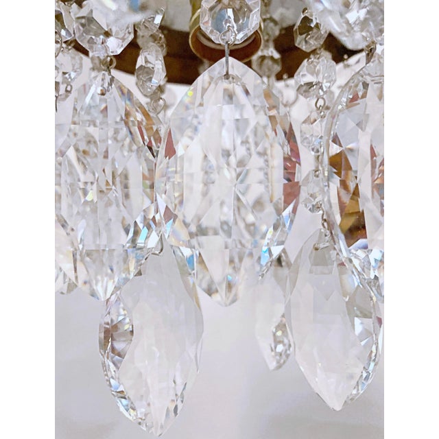 1960s 1960s Italian Brass Rim Layered Chandelier For Sale - Image 5 of 9