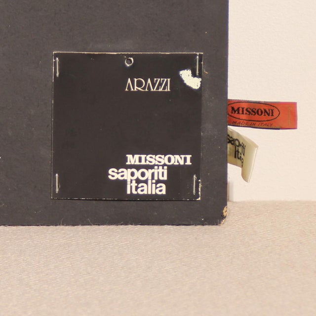 Large Hand-Signed Tapestry by Ottavio Missoni and Giorgio Saporiti for Saporiti Italia, Italy, 1987 For Sale - Image 15 of 17