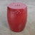 Fabulous vintage Traditional Asian drum shaped garden stool, plant stand, side or accent table from Gumps with an Oxblood...