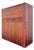 Vintage Teak Hideaway Dry Bar or Storage Console | Late Mid Century Modern in Captains Line for D Scan Style For Sale