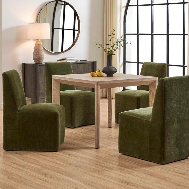 Crafted From Solid White Oak In A Easy To Place Finish, This Game Table Boasts A Captivating Four Quadrant Parquet Top And...