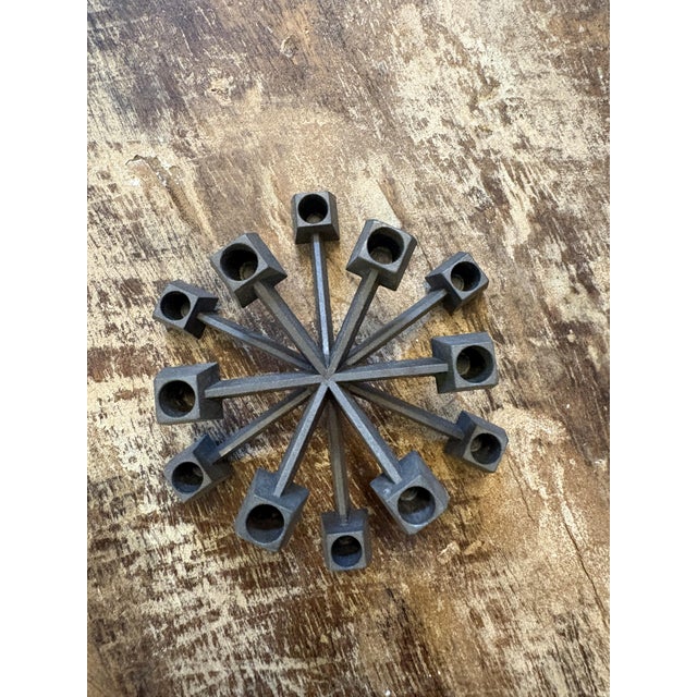 Vintage Danish Candleholder by Jens H. Quistgaard, 1960s, in Flawless conditions. Designed 1950 to 1959 This piece has an...