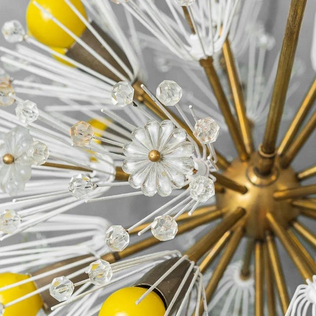 Sputnik Flocon 12-Light Chandelier, 1960s For Sale - Image 4 of 11