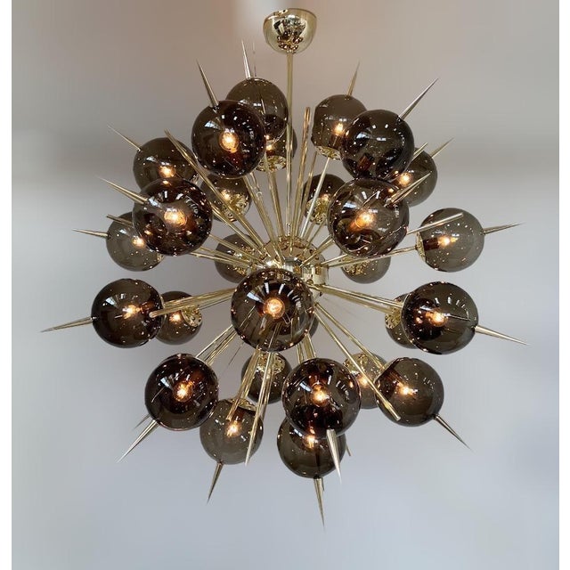 Not Yet Made - Made To Order 21st Century Smoky Murano Pinocchio Chandelier by Fabio LTD For Sale - Image 5 of 7