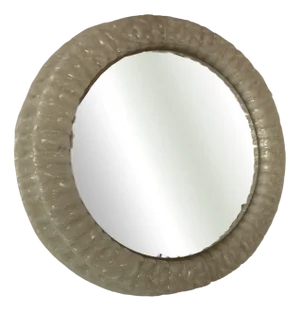 Round Back-Lit Wall-Mounted Mirror, 1970s