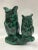 Figurative 1980s Carved Solid Malachite Stone Owls Sculpture For Sale - Image 3 of 5