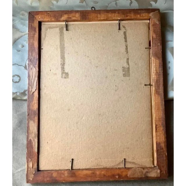 Antique 19th Century American Double Silhouette Portrait, Wood Frame For Sale - Image 9 of 11