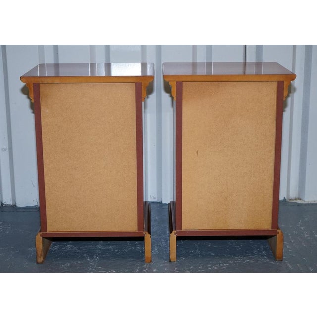 Vintage French Style Cherrywood Nightstands, Set of 2 For Sale - Image 17 of 18