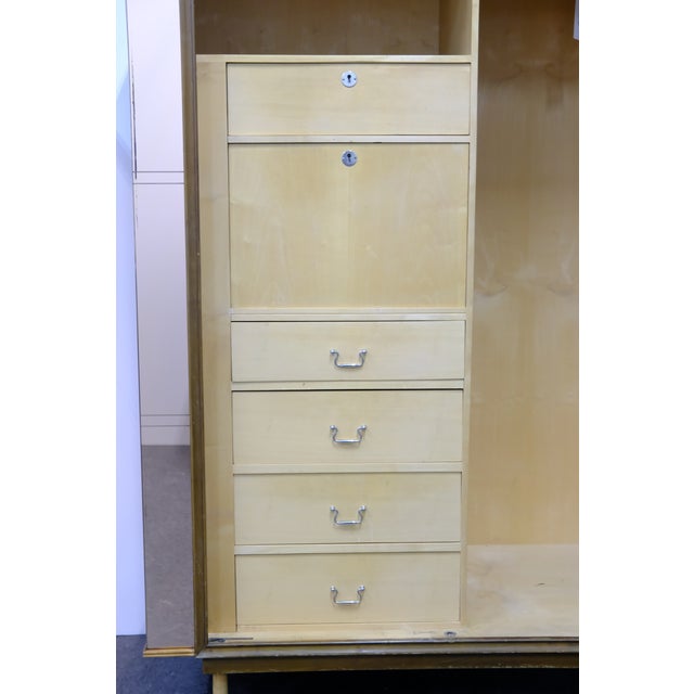 Ivory Pair of Italian Art Deco Cabinets, Attr. Paolo Buffa, Italy, 1940s (Without Doors) For Sale - Image 8 of 17
