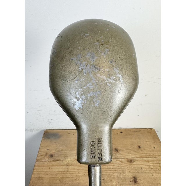 Vintage Grey Italian Gooseneck Table Lamp from GCME, 1950s For Sale - Image 14 of 18