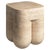 Travertine Unfilled Chunky Stool by Etamorph For Sale - Image 8 of 8