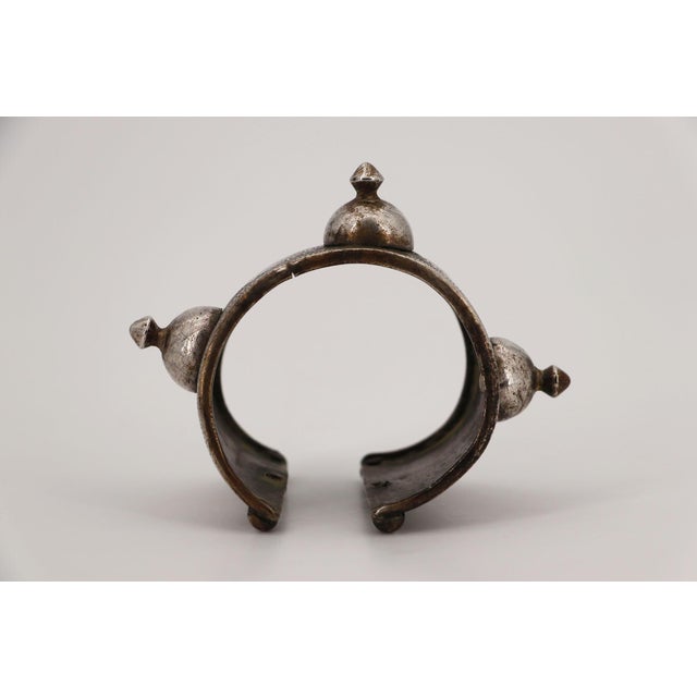 1900s Tribal Silver Cuff Bracelet, Berber, North Africa For Sale - Image 6 of 12