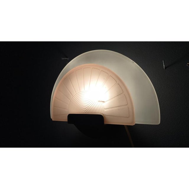 Vintage Glass Wall Light from Arteluce, 1980s For Sale - Image 3 of 17