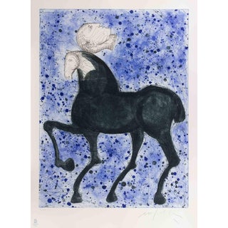 Mimmo Paladino, Horse and Knight, 2008, Etching For Sale
