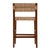 Wood Valencia 25 in. Seat Height Woven Counter Stool with Back, Banana Leaf For Sale - Image 7 of 9