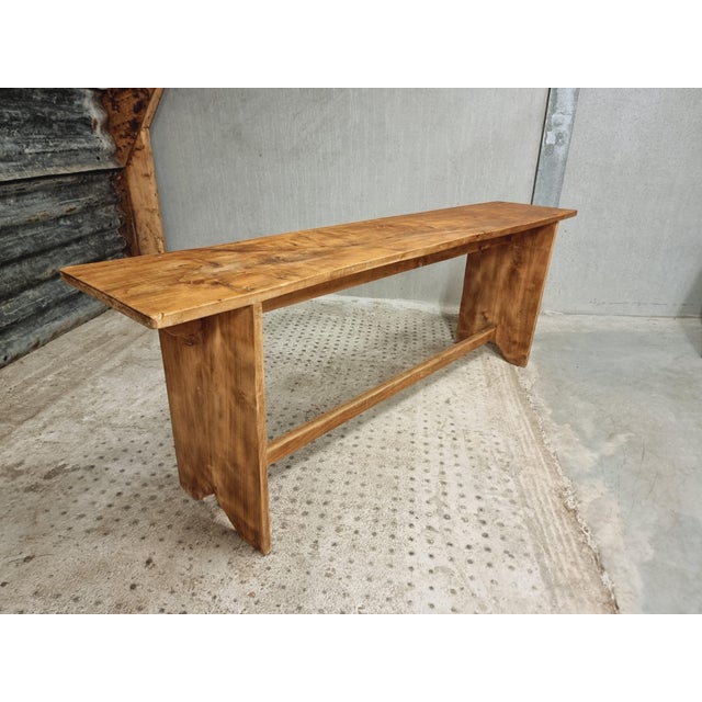 Wooden Side Table or Bench, 1950s For Sale - Image 9 of 18