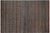 Black Boho Chic Blue/Beige High Low Wool Rug - 8'10'' X 12'5'' For Sale - Image 8 of 9