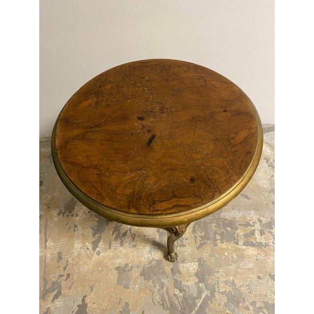 Imperial Style Golden Coffee Table For Sale - Image 5 of 6