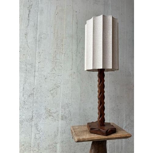 Vintage Handmade Sculptural Table Lamp in the style of Brancusi For Sale - Image 10 of 10