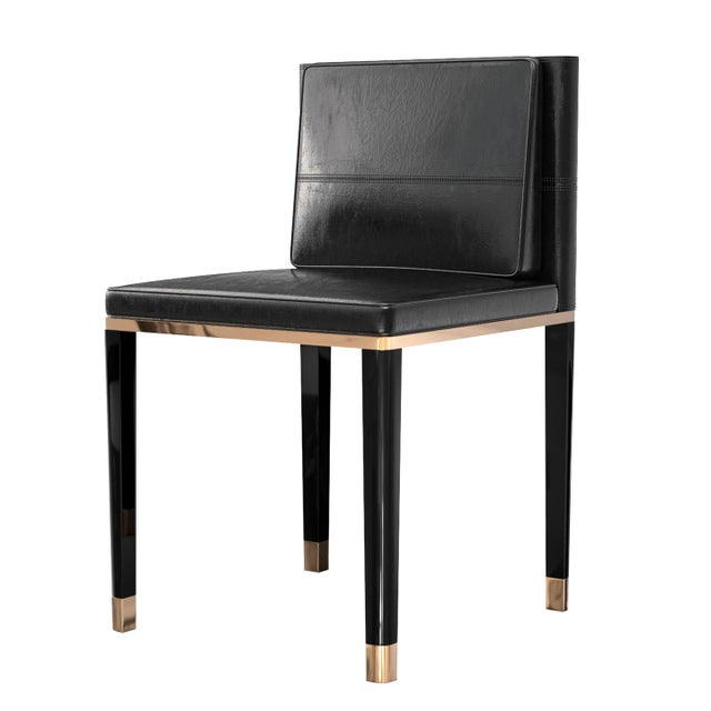 "Sabbia" Chair with Bronze and Tailor Made Leather Bizimyer Furniture. Unmatched. Unrivalled. Designed by Hasan Samet...