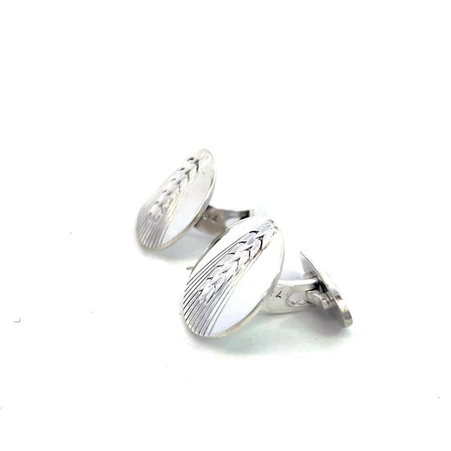 Contemporary 1990s Georg Jensen Estate Cufflinks Sterling Silver, 2 Pieces For Sale - Image 3 of 12