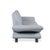 Leather Three-Seater Blue Ice Blue Manual Function Sofa by Koinor Rossini For Sale - Image 13 of 16