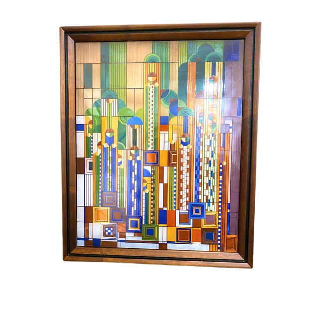 Saguaro Forms Cactus Flowers Bright Stained Glass by Frank Lloyd Wright ...