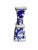 Navy Blue Vintage Silvestri Blue and White Ceramic Candlestick Holders- Set of 3 For Sale - Image 8 of 11