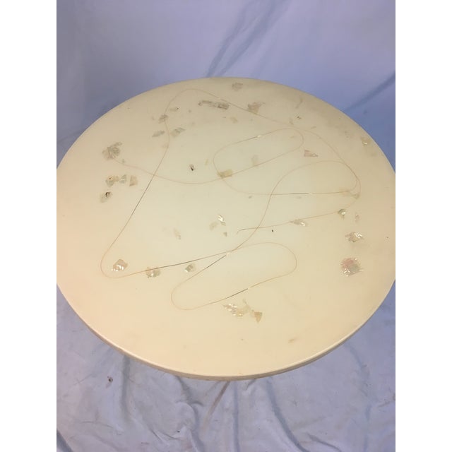 Italian 1950s Italian Marble Top Side Table For Sale - Image 3 of 7