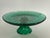 Art Deco Mid 20th Century Canfield Emerald Green Glass Cake Platter by Anchor Hocking For Sale - Image 3 of 6