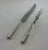 1980s 1980s Silver Pair Carving Set, Carving Fork & Carving Knife, Rattail . For Sale - Image 5 of 12