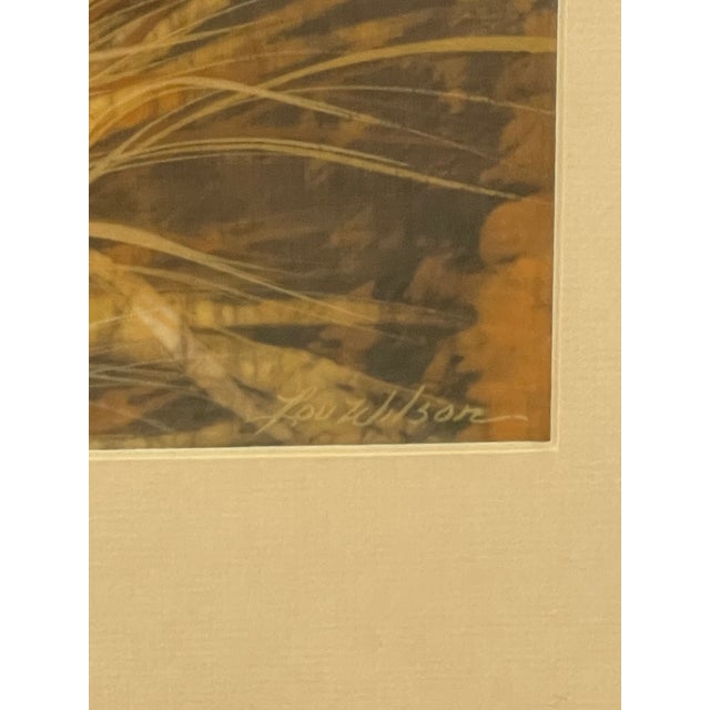 1970s Louise "Lou" Wilson Signed Batik Art of Quail, Framed Wildlife Artwork. For Sale - Image 9 of 10