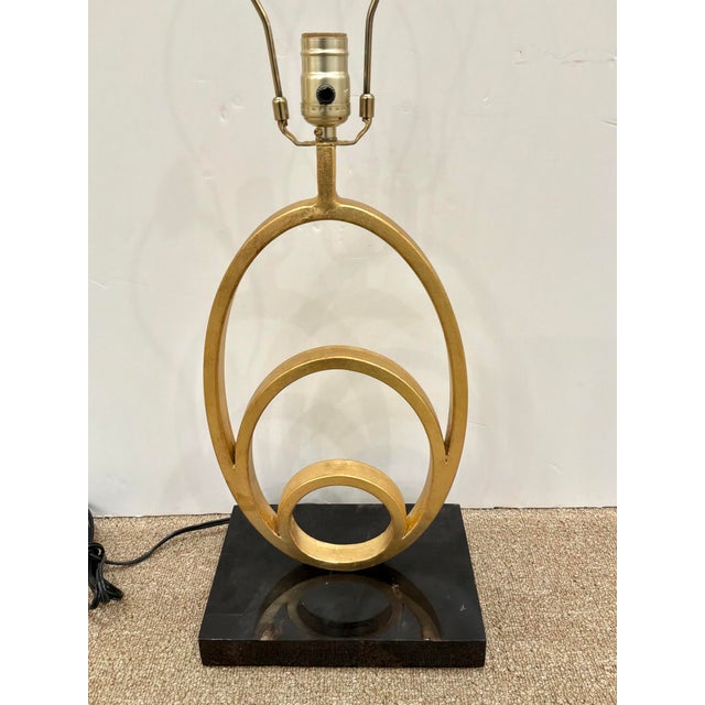 Modern Currey & Co Firelight Lamp Gold Leaf. For Sale - Image 3 of 4